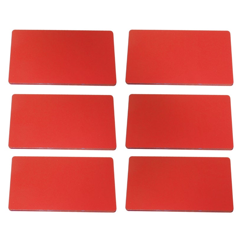 Metal Business Cards: 0.22mm Thick Red Premium Aluminum Plate - Waterproof And Abrasion Resistant Laser Engraved Cards for Corporate Professionals, Personal Use - Image 2