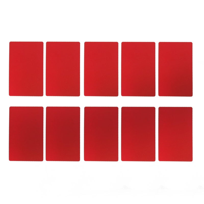 Metal Business Cards: 0.22mm Thick Red Premium Aluminum Plate - Waterproof And Abrasion Resistant Laser Engraved Cards for Corporate Professionals, Personal Use - Image 5
