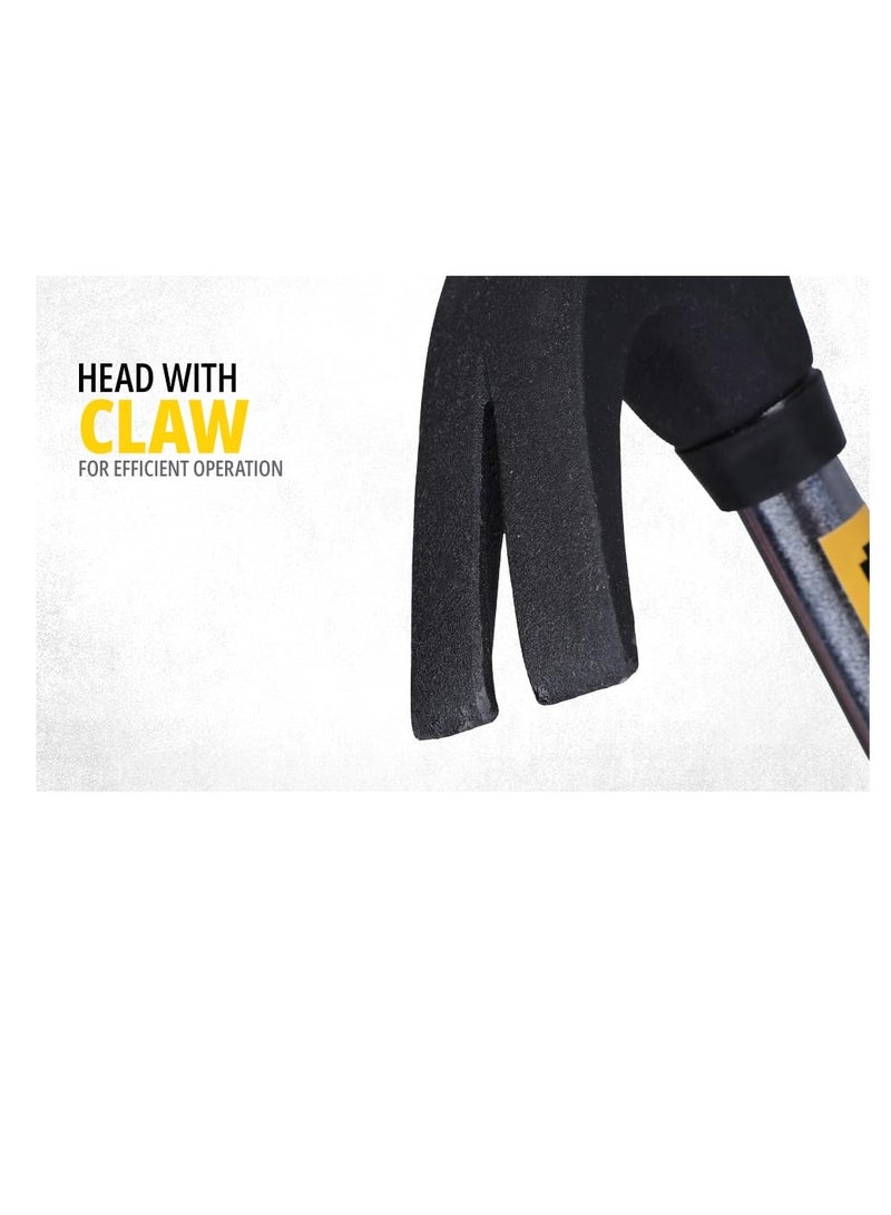 Stanley STANLEY 51-152 Claw Hammer with Steel Shaft for Masonry, Woodwork, Fittings for Home, DIY, Mechanic, Industrial & Professional Use, GREY & BLACK  - Image 4