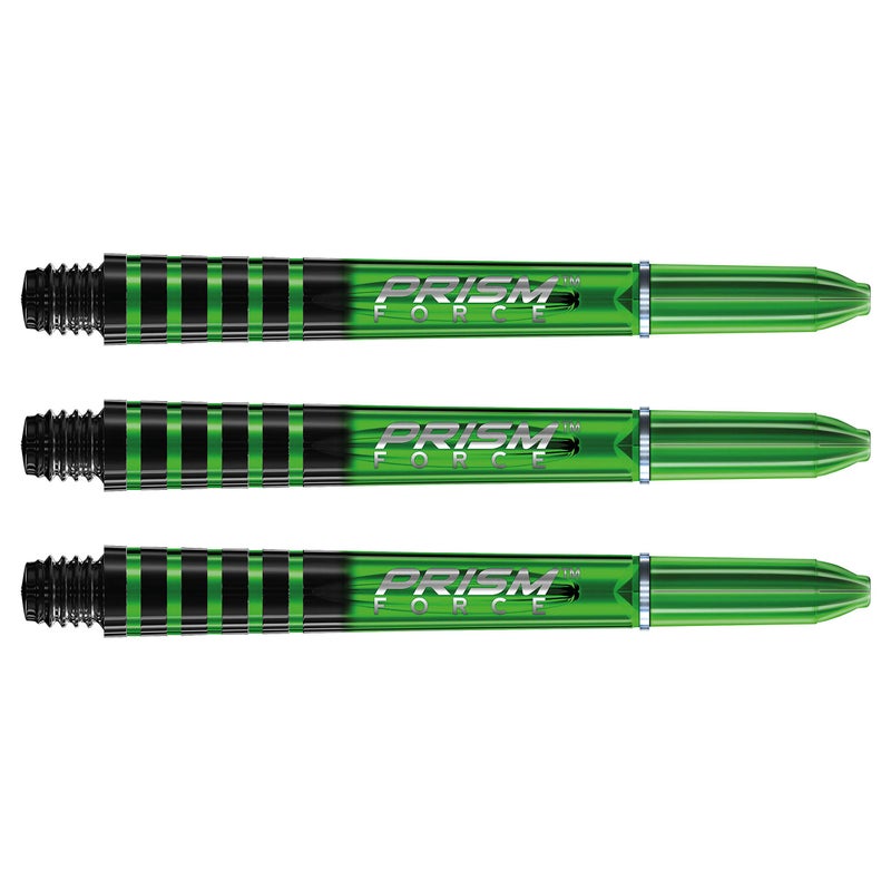 Winmau Prism Force Green Medium Polycarbonate Dart Stems - 1 Set per Pack (3 shafts in Total) - Image 5