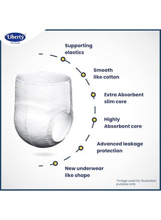 Premium Adult Diaper Pants Extra Large Xl 10 Count Waist Size 96-165Cm 38-65 Inches Unisex Leak Proof Pack Of 1 - view 5