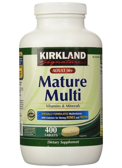 Adults, 50 plus Mature Multi Vitamins & Minerals, 400-Count Tablets