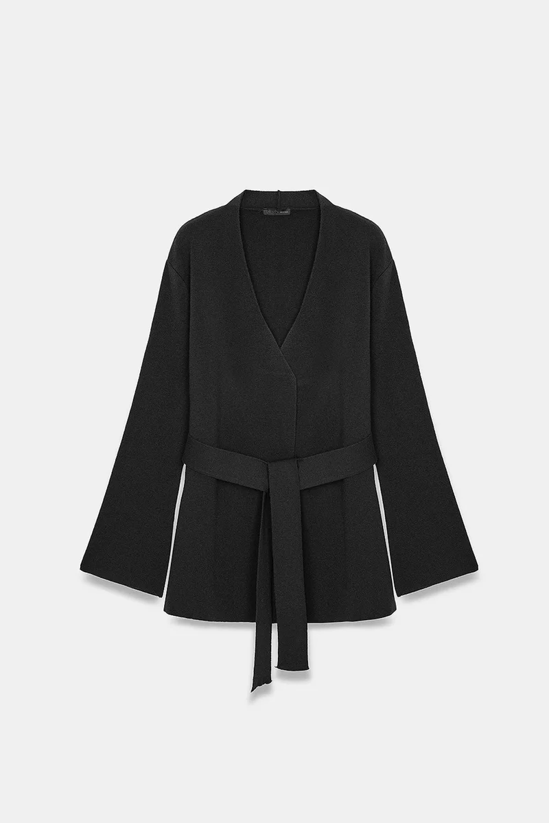 Dilvin Black DILVIN Women's Acrylic Wool Blend Cardigan for Women | Best Price UAE