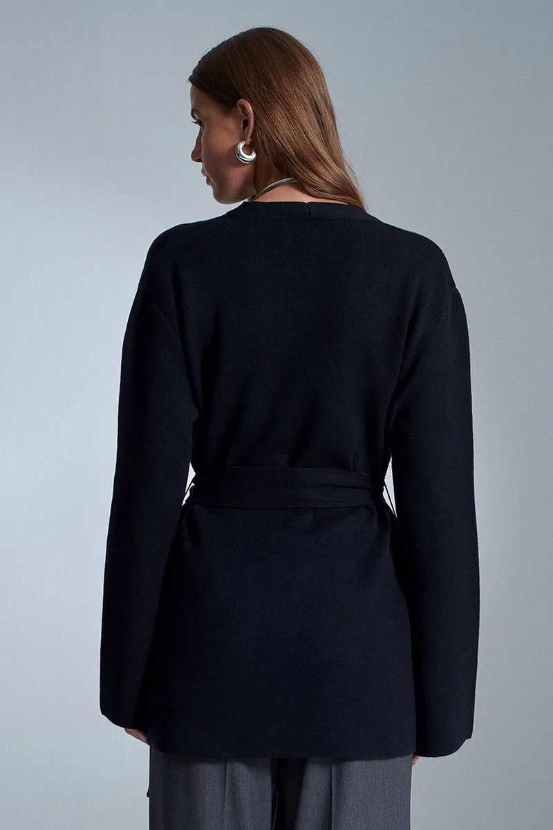 Dilvin Black DILVIN Women's Acrylic Wool Blend Cardigan for Women | Best Price UAE