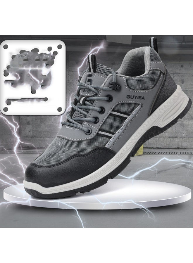 NIBEMINENT Insulated Shoes 10kv Electrician Stab-proof Midsole Plastic Bag Head Wear-resistant Men's Work Protection - Image 1