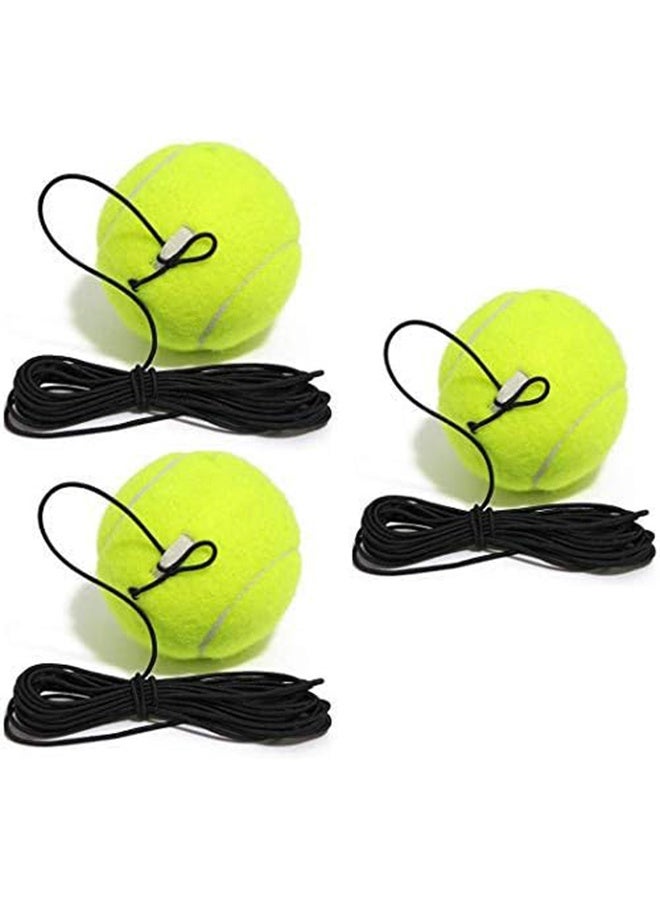 3 Pcs Tennis Training Ball With String, Trainer Balls Self Practice and Replacement Tool, Ideal for Indoor and Outdoor Practice - Image 1