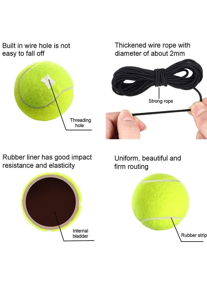 3 Pcs Tennis Training Ball With String, Trainer Balls Self Practice and Replacement Tool, Ideal for Indoor and Outdoor Practice - Image 3