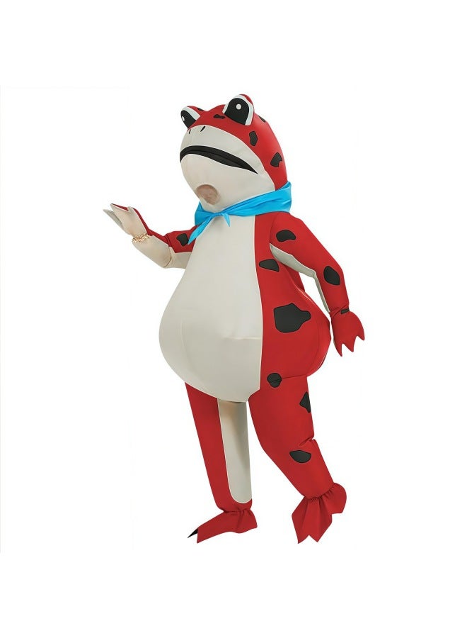 Selling Cubs Frog Puppet Clothing Frog Mascot Frog Promotional Clothing Frog Air Model Clothing Frog Inflatable Clothing-Color:Red Baby Frog For Adults 150-190cm - Image 1