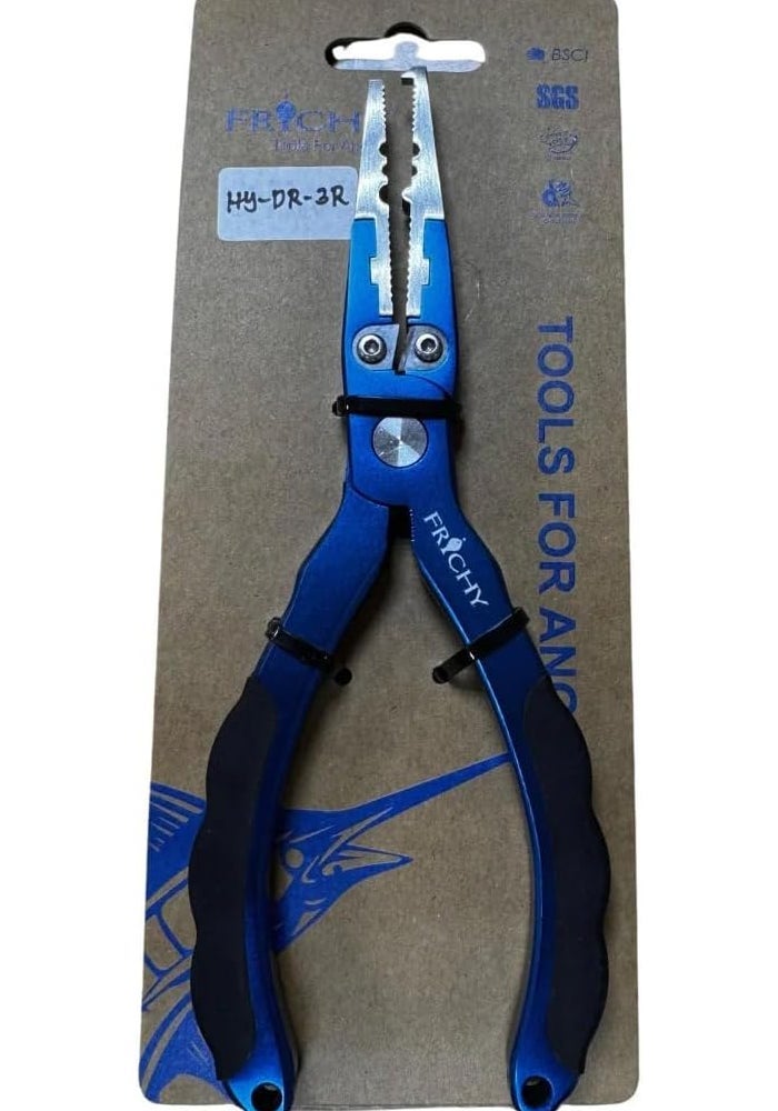 Frichy Aluminum Fishing Plier, 7 Inch, Blue, Model HY-DR-3R