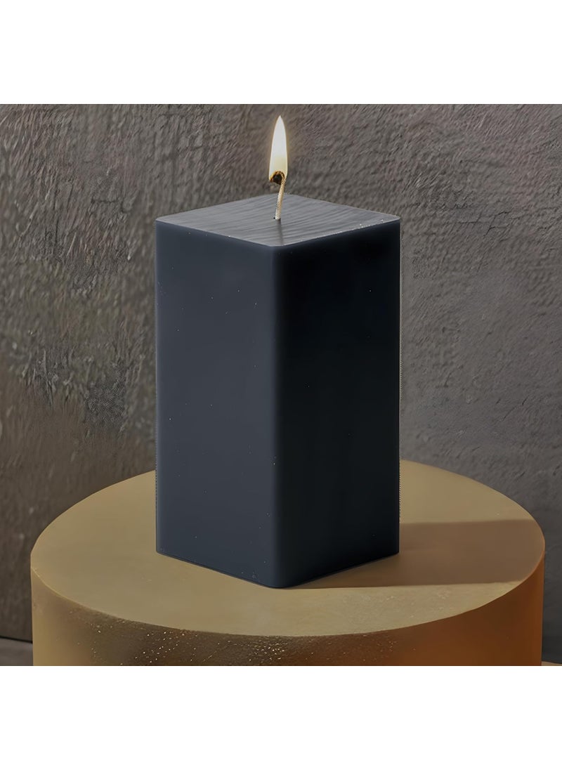 atorakushon atorakushon Pillar Candle Jasmine Scented Set of 3 Luxury Candles Smoke Free for Wedding Birthday Party Home Decor Spa Christmas Aromatherapy [Black]  - Image 3