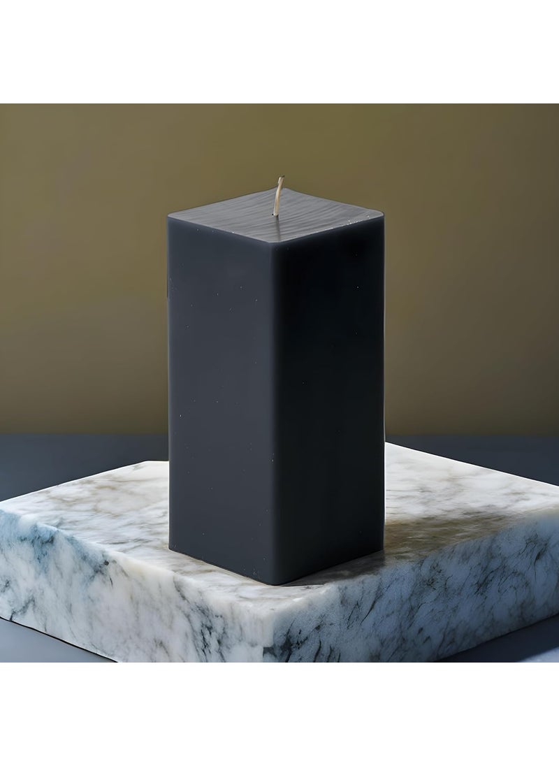 atorakushon atorakushon Pillar Candle Jasmine Scented Set of 3 Luxury Candles Smoke Free for Wedding Birthday Party Home Decor Spa Christmas Aromatherapy [Black]  - Image 2