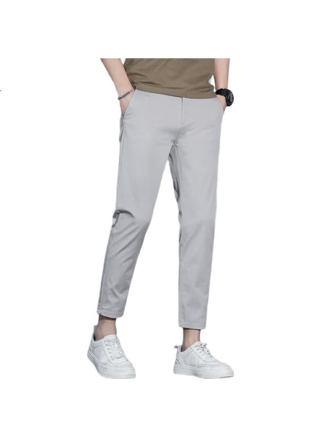 ROMON Men'S Summer Business Casual Nine-Point Pants Thin Slim Fit Small Foot Men'S Pants Father'S Day Gift - Image 2