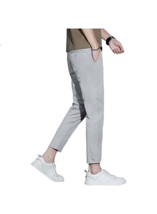 ROMON Men'S Summer Business Casual Nine-Point Pants Thin Slim Fit Small Foot Men'S Pants Father'S Day Gift - Image 3