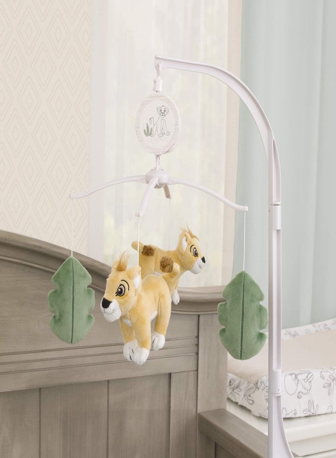 Disney Lion King Leader of The Pack Sage & Yellow Plush Simba Musical Mobile, Yellow, Sage - Image 2
