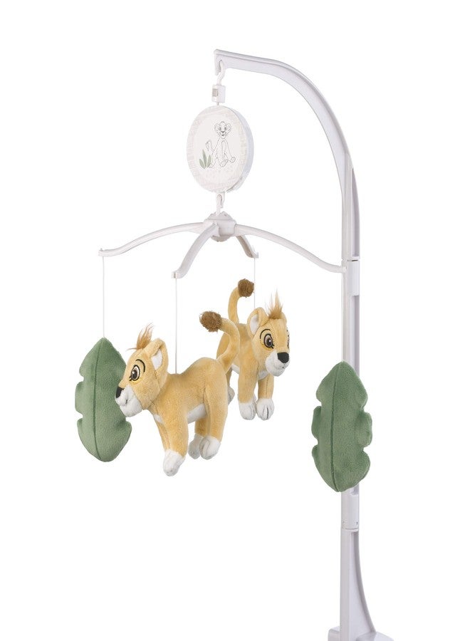 Disney Lion King Leader of The Pack Sage & Yellow Plush Simba Musical Mobile, Yellow, Sage - Image 1