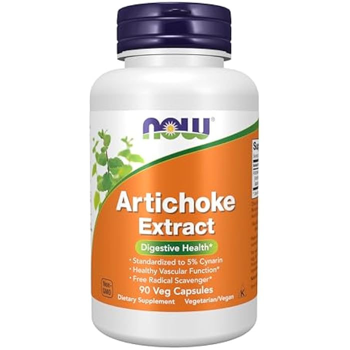 now Artichoke Extract 450mg, Veg-capsules, 90-Count - Image 1