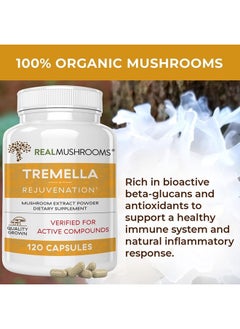 Real Mushrooms Tremella Rejuvenation 120 Capsules  - Image 3