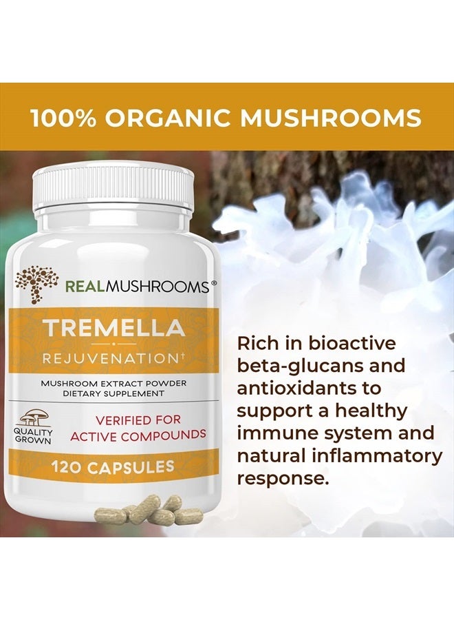 Real Mushrooms Tremella Rejuvenation 120 Capsules  - Image 3