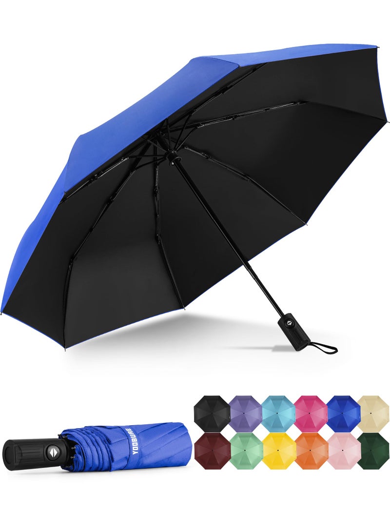 Yoobure Windproof Travel Umbrella - Automatic Umbrellas for Rain, Compact Folding Umbrella with UV Protection, Lightweight Portable Design for Backpack/Walking/Car, Sun & Storm Ready - Image 1