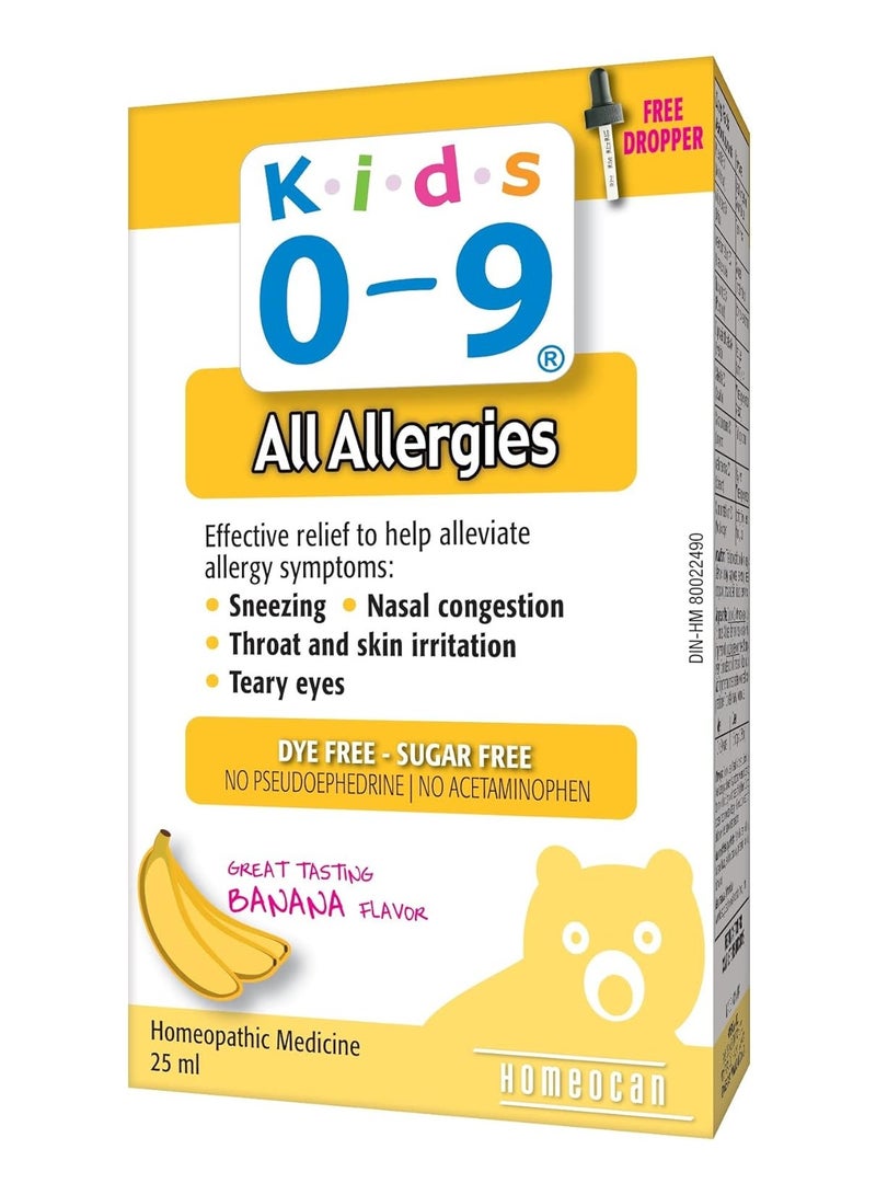 Kids 0-9 Kids 0 - 9 Allergy, 25 ml - Image 1
