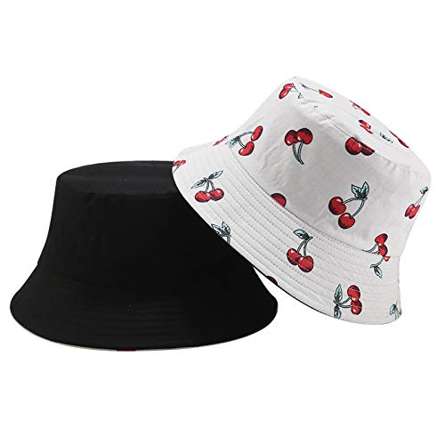 Umeepar Unisex Reversible Packable Bucket Hat Sun Hat for Men Women (Cherry) - Image 4