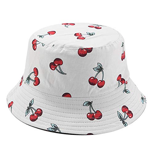 Umeepar Unisex Reversible Packable Bucket Hat Sun Hat for Men Women (Cherry) - Image 1