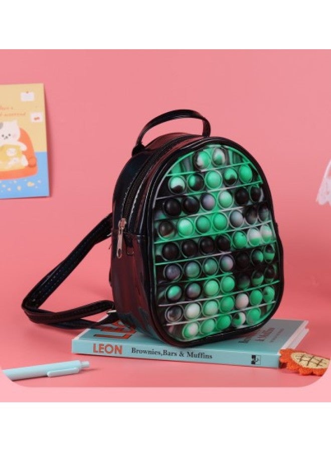 Spot Silicone Backpack Children's Educational Decompression Toy Schoolbag Bubble Pinch Le Rodent Killer Pioneer Backpack-Color:Small Bag Style Six 16*19*7  - Image 1