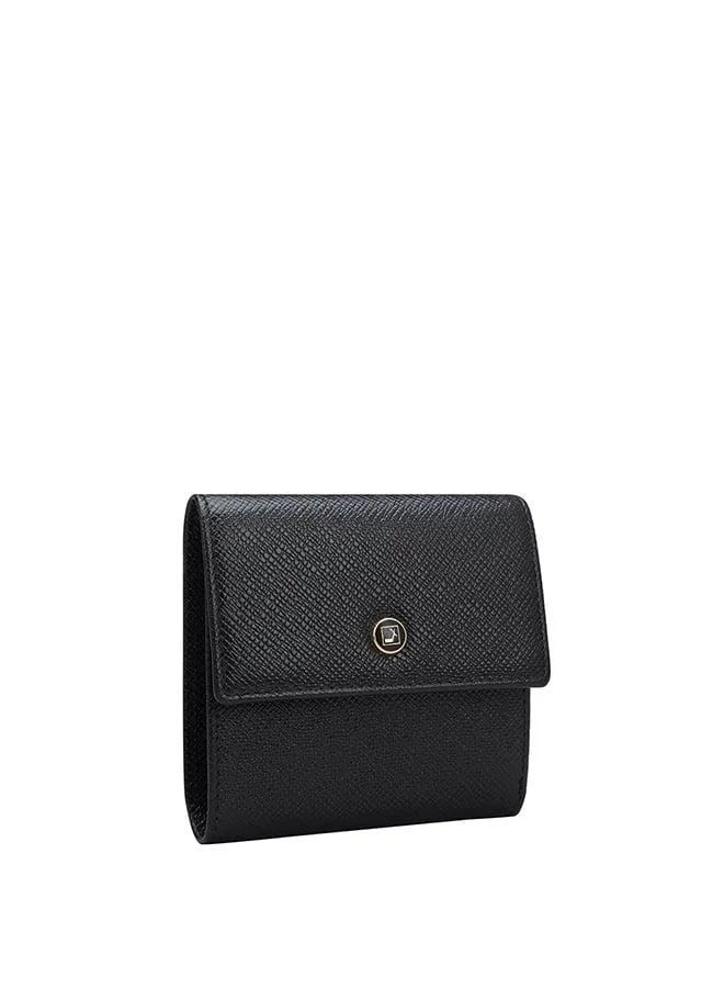 دا ميلانو محفظة نسائية جلد طبيعي سوداء