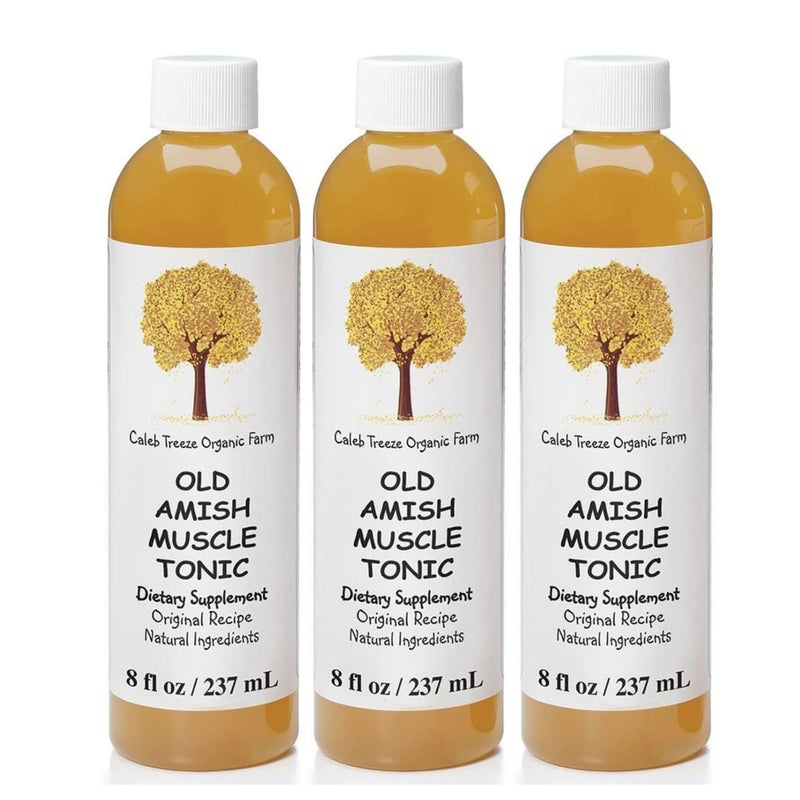 Caleb Treeze Old Amish Muscle Tonic Formerly Stops Leg Foot Cramps 3 Pack - Image 1
