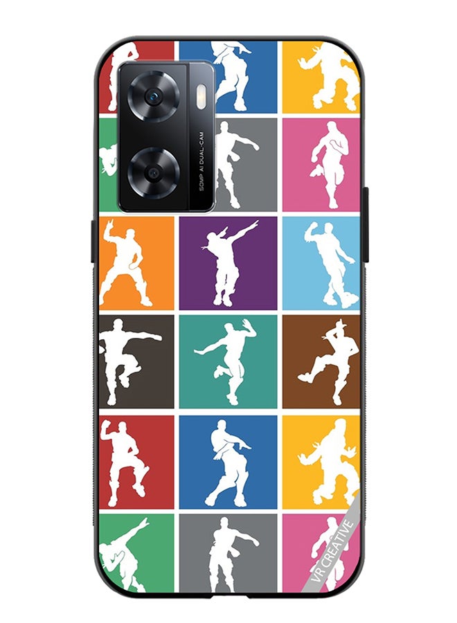 VR CREATIVE Protective Case Cover For Oppo A57/A77s Fortnite Dance Design Multicolour - Image 1