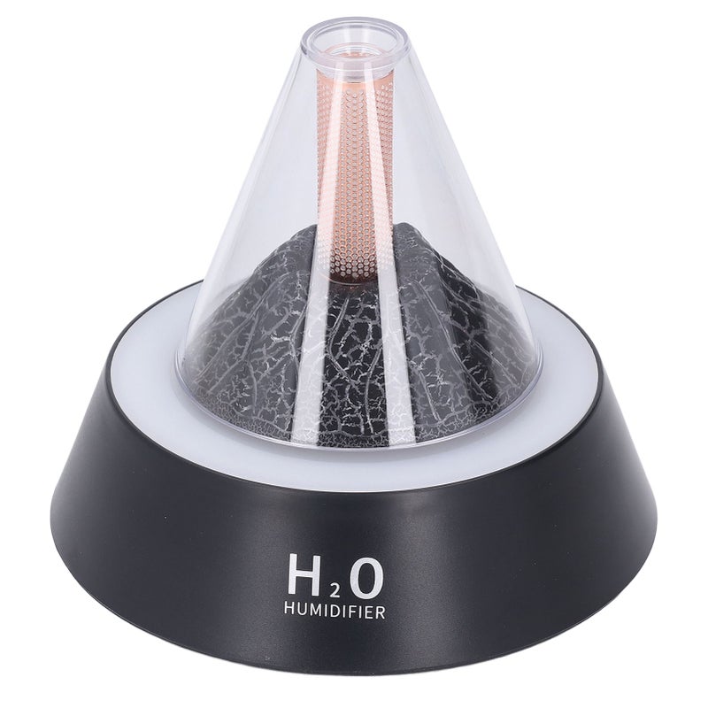 Volcano Aromatherapy Diffuser 7 Color LED Ambient Light Multiple Modes Quiet Auto Shut Off 80ml Volcano Humidifier Diffuser for Bedroom 183A Black - Image 5