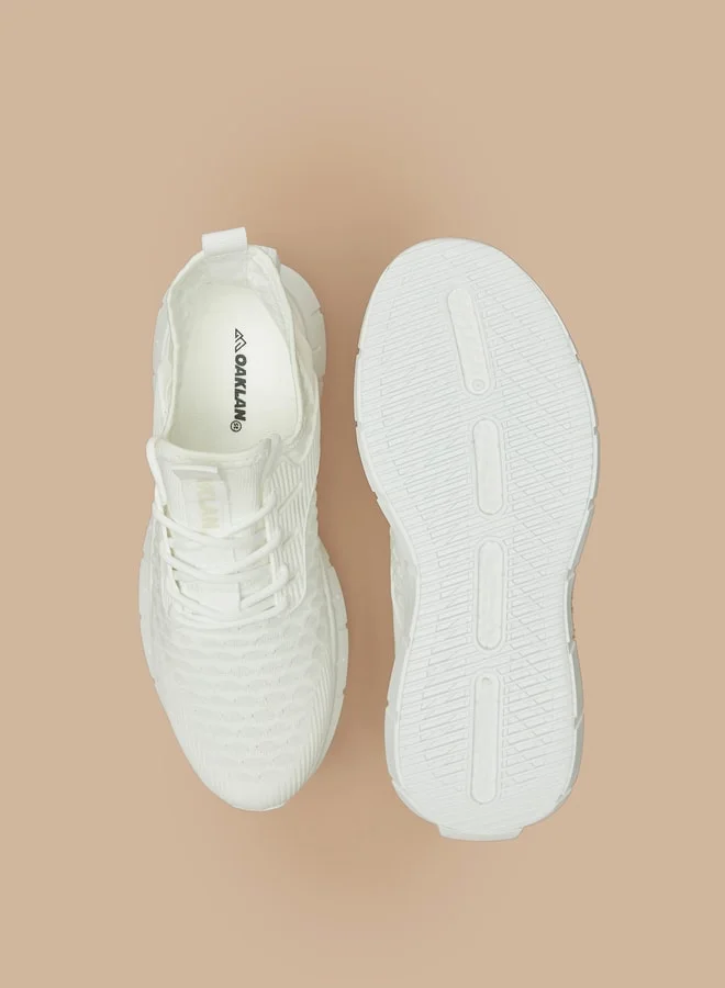 Oaklan by Shoexpress Men Textured Sports Shoes with Lace Detail