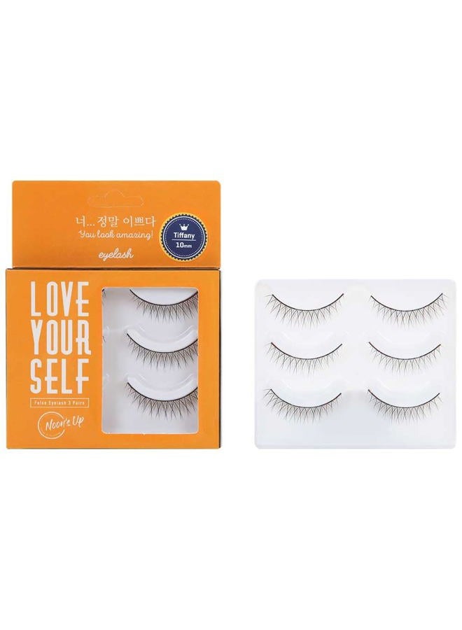 NOON'S UP [NOON'S UP LOVE YOURSELF False Eyelash 3 Pairs] –★Glue is not included!!★ Eyelash, False lashes, Eye Lashes, lashes natural look , lashes that look like extensions, natural false lashes(TIFFANY) - Image 1
