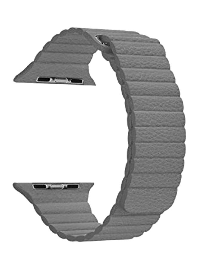 NIBEMINENT Replacement Band For Apple Watch Series 1/2/3/4 38/40mm Grey - Image 1
