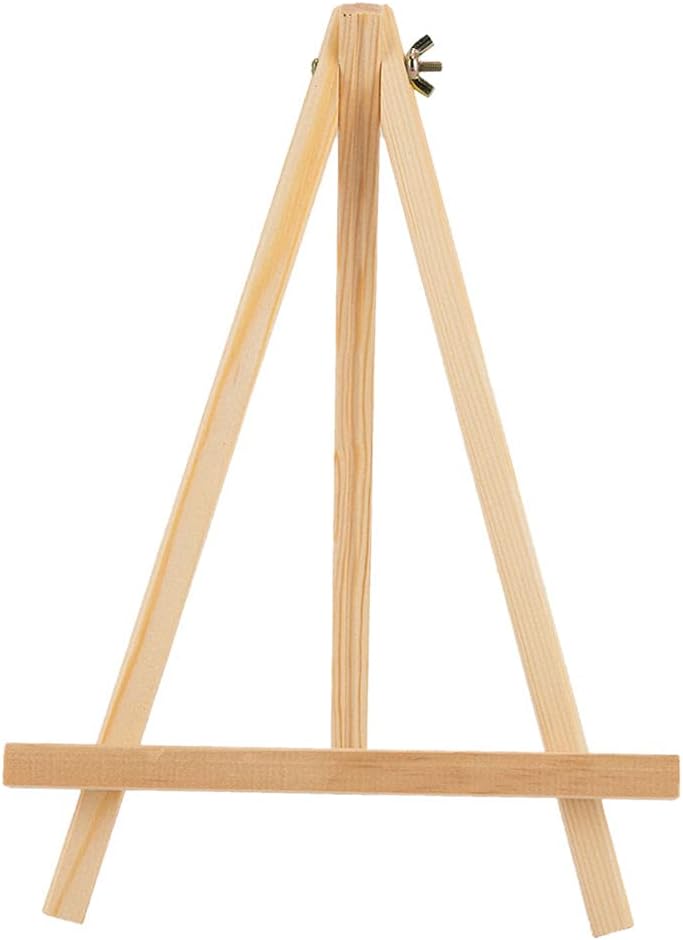 klarakoWooden Easel Stand, 6 Size Choose Tripod Art Display Stand for Adults, Adjustable Canvas Holder, Screw Adjustable, for Painting Displaying klarako26x48cm - Image 2