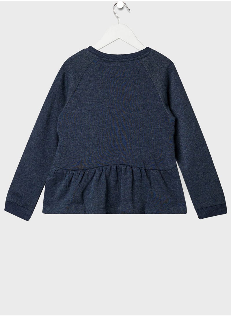 NAME IT - Kids Gathered Hem Sweatshirt - Image 1