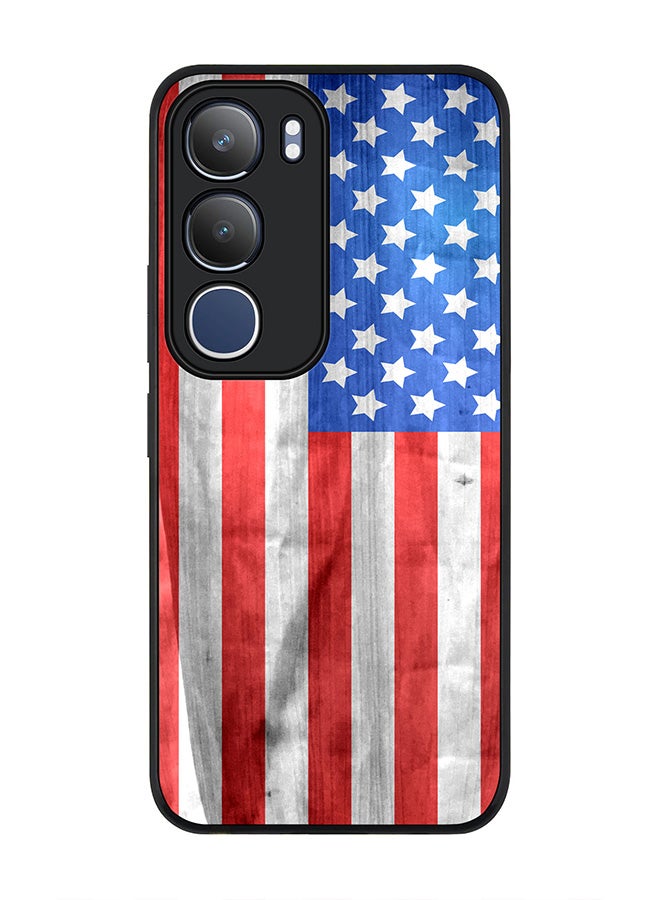 Stylizedd For vivo Y19s / Y19s Pro Case,Slim fit Camera Protection, Shockproof Thin Phone cover  - USA Grunge Flag