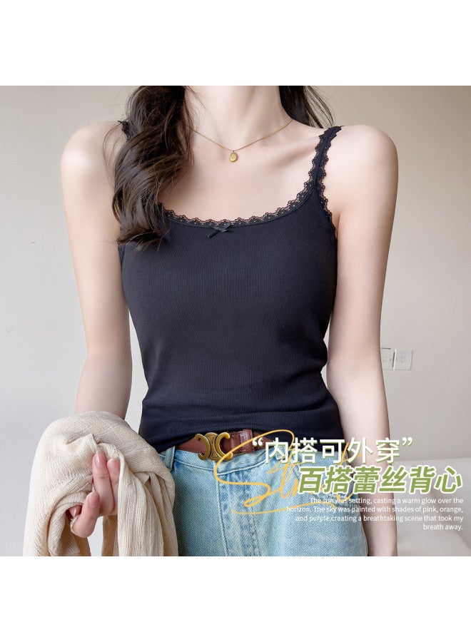 MIIOW Women'S Camisole For Autumn, Thin Layering, Sweet Layering Top, Can Be Worn As Outerwear - Image 2