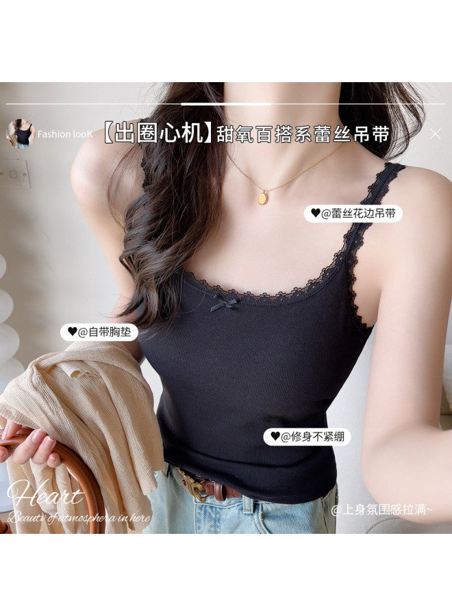 MIIOW Women'S Camisole For Autumn, Thin Layering, Sweet Layering Top, Can Be Worn As Outerwear - Image 4