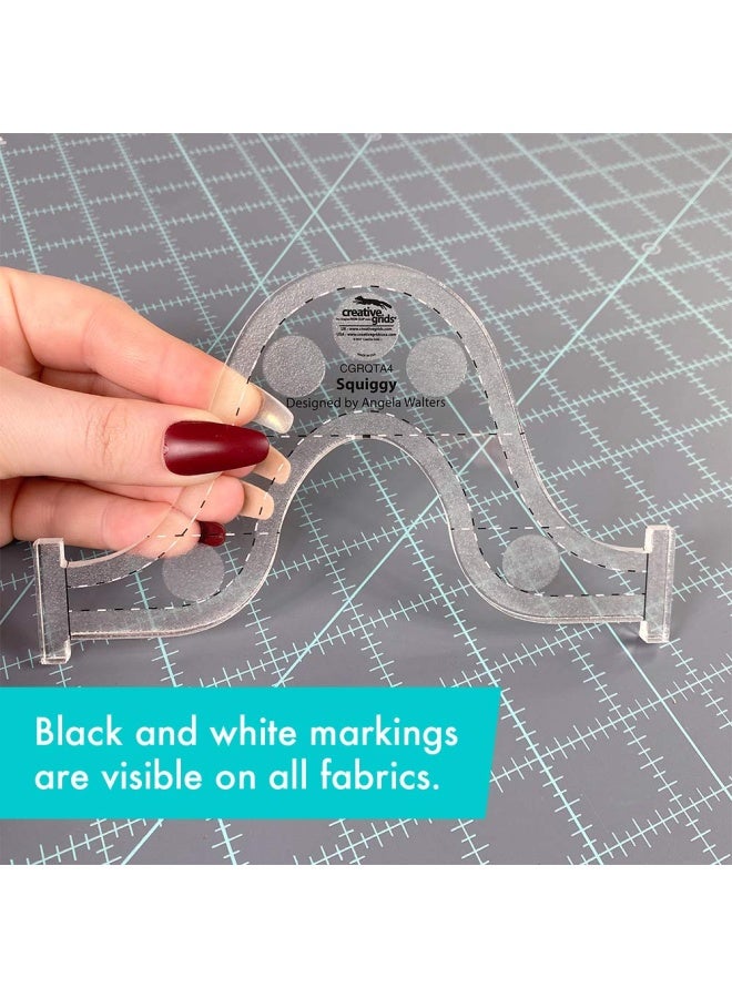 Creative Grids Machine Quilting Tool - Squiggy - CGRQTA4 - Image 2