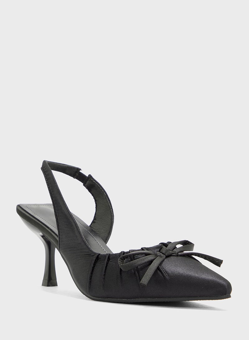 Ginger Slingback Pump With Bow  - Image 2