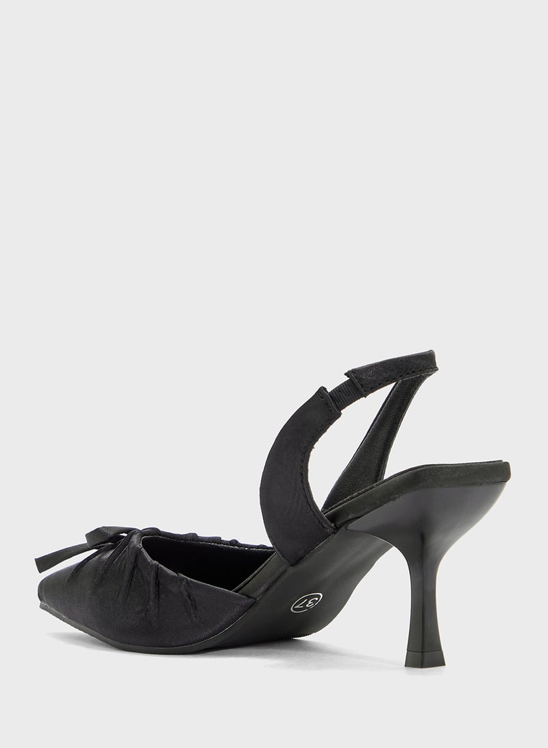 Ginger Slingback Pump With Bow  - Image 3
