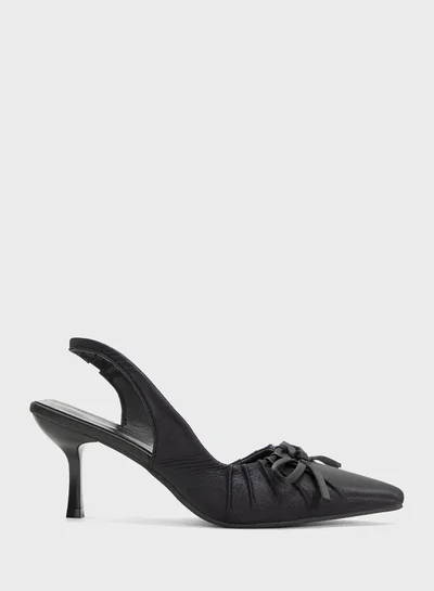 Ginger Slingback Pump With Bow
