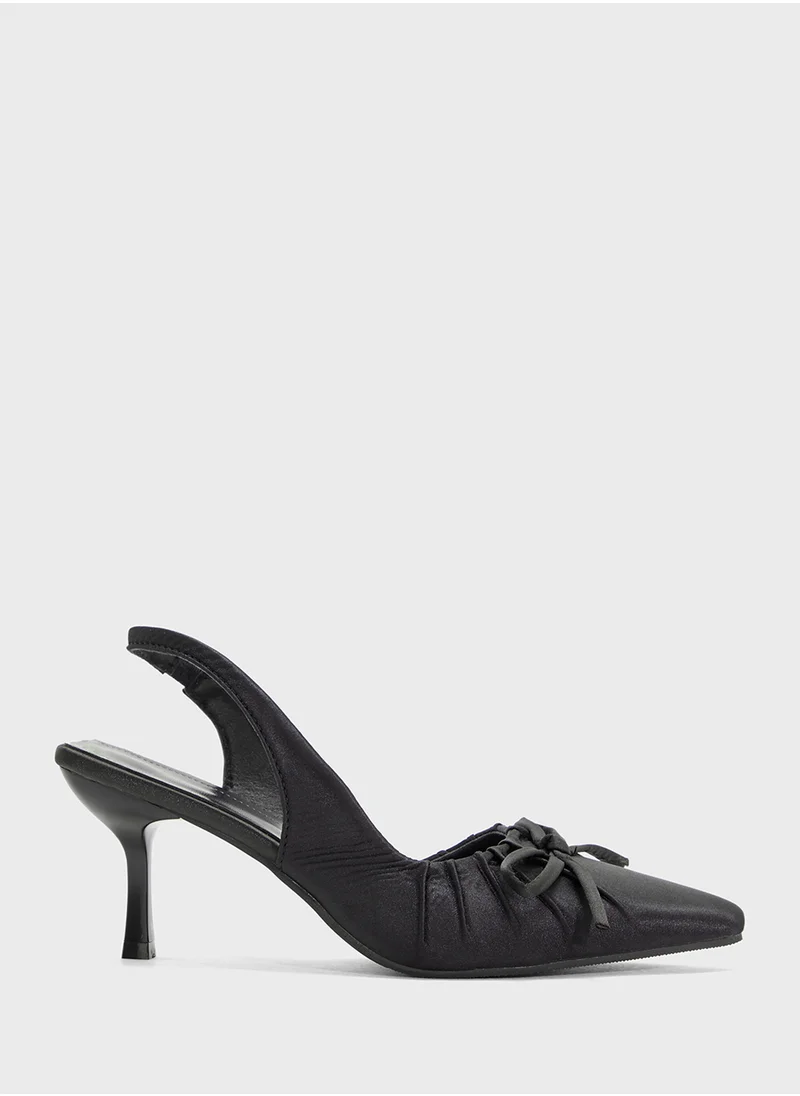 Ginger Slingback Pump With Bow