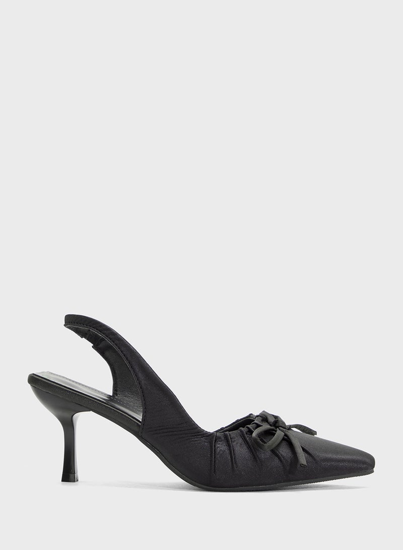 Ginger Slingback Pump With Bow  - Image 1