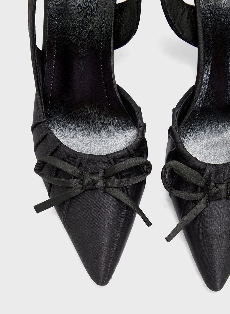 Ginger Slingback Pump With Bow  - Image 4