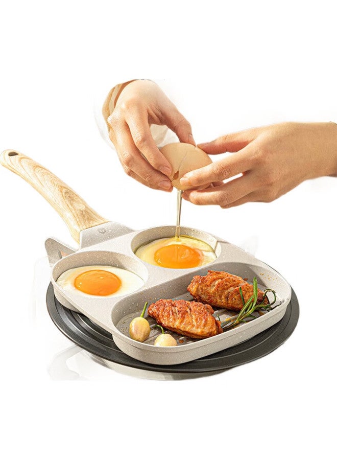 JD.com Jd Jingzao Breakfast Pan, Household Breakfast Plate, 3-In Multifunctional Non-Stick Frying Pan For Eggs And Steak, Maifanshi Color, 19Cm - Image 1