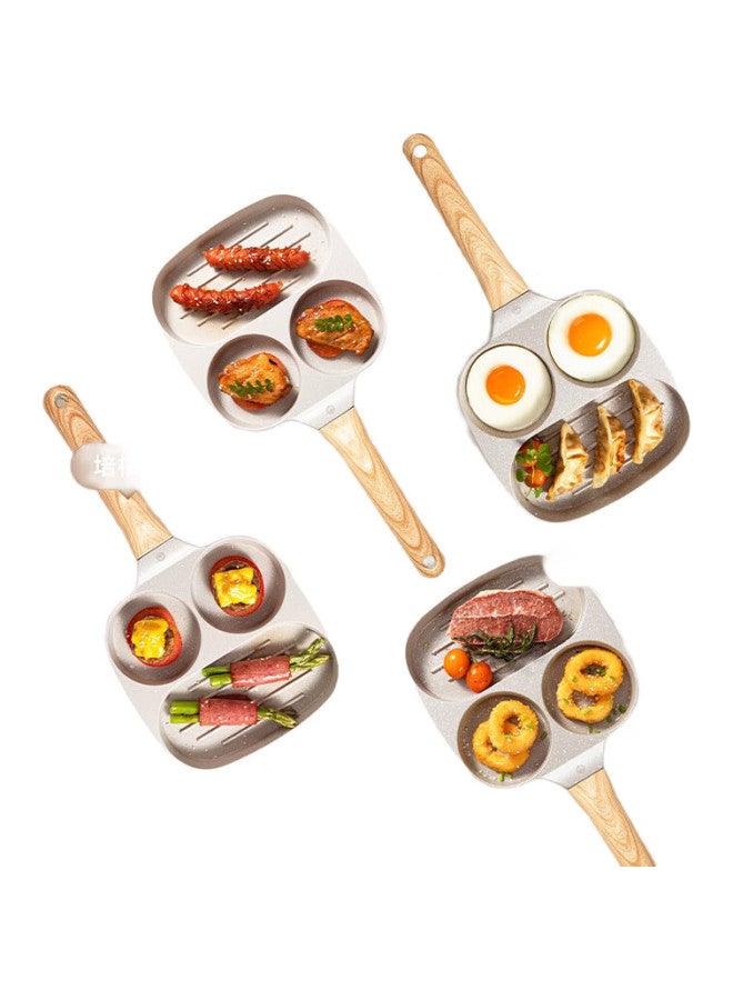 JD.com Jd Jingzao Breakfast Pan, Household Breakfast Plate, 3-In Multifunctional Non-Stick Frying Pan For Eggs And Steak, Maifanshi Color, 19Cm - Image 2