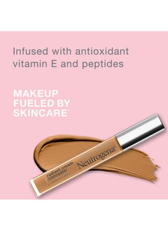 Neutrogena Healthy Skin Radiant Brightening Cream With Peptides & Vitamin E Antioxidant Lightweight Perfecting Concealer Cream Non Comedogenic Golden Medium/Deep 01 With Warm Undertones 0.24 Oz  - Image 4