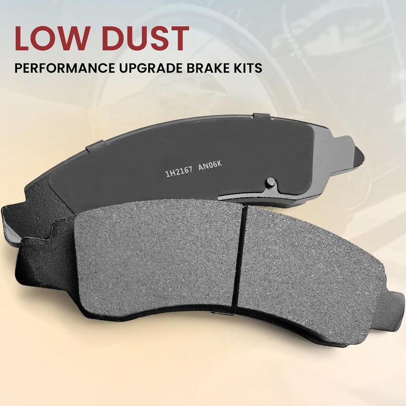 MILLISEC Front Brake Pads Set for 2008-2014 Cadillac Escalade, Chevy Suburban, GMC Sierra/Yukon - OEM Replacement 14D1367CH - Image 4